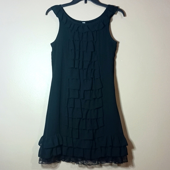 Xhilaration Black Lace & Ruffle Detail Dresses - Picture 5 of 13